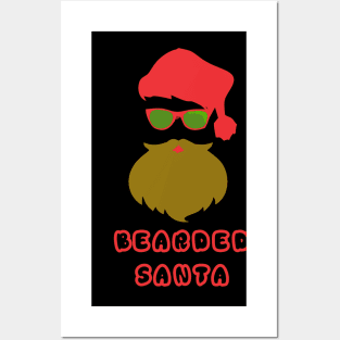 BEARDED SANTA Posters and Art